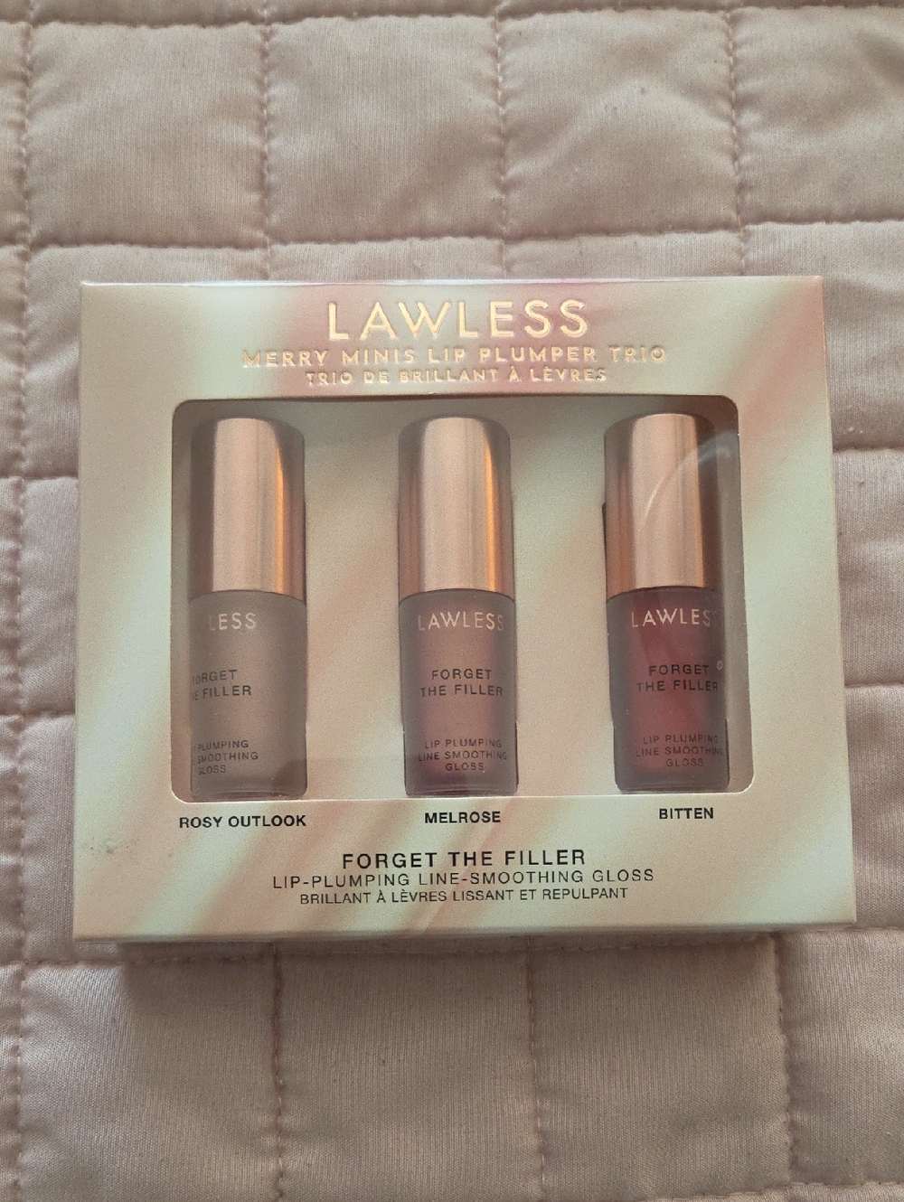 LAWLESS Forget The Filler Lip Plumper Trio - Rosy Outlook, Melrose, Bitten